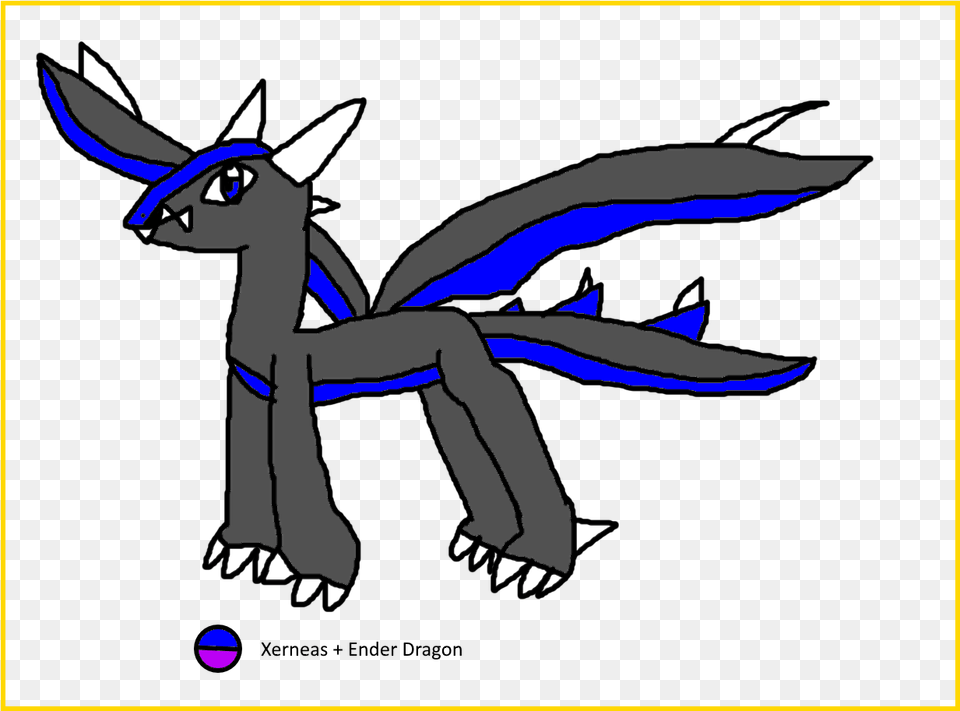 Xerneas Ender Dragon Fusion Cartoon, Baby, Person, Animal, Cat Png Image