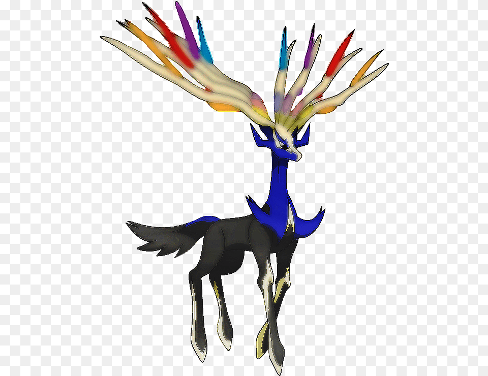 Xerneas Non Water Type Blue Pokemon, Animal, Antelope, Impala, Mammal Free Transparent Png