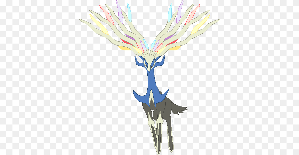 Xerneas Of Pokemon X Version Xerneas, Art, Animal, Deer, Mammal Free Png