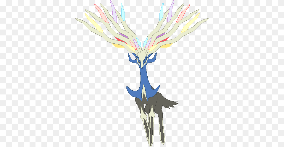 Xerneas Of Pokemon X Version Xerneas Transparent Background, Art, Animal, Deer, Mammal Png Image