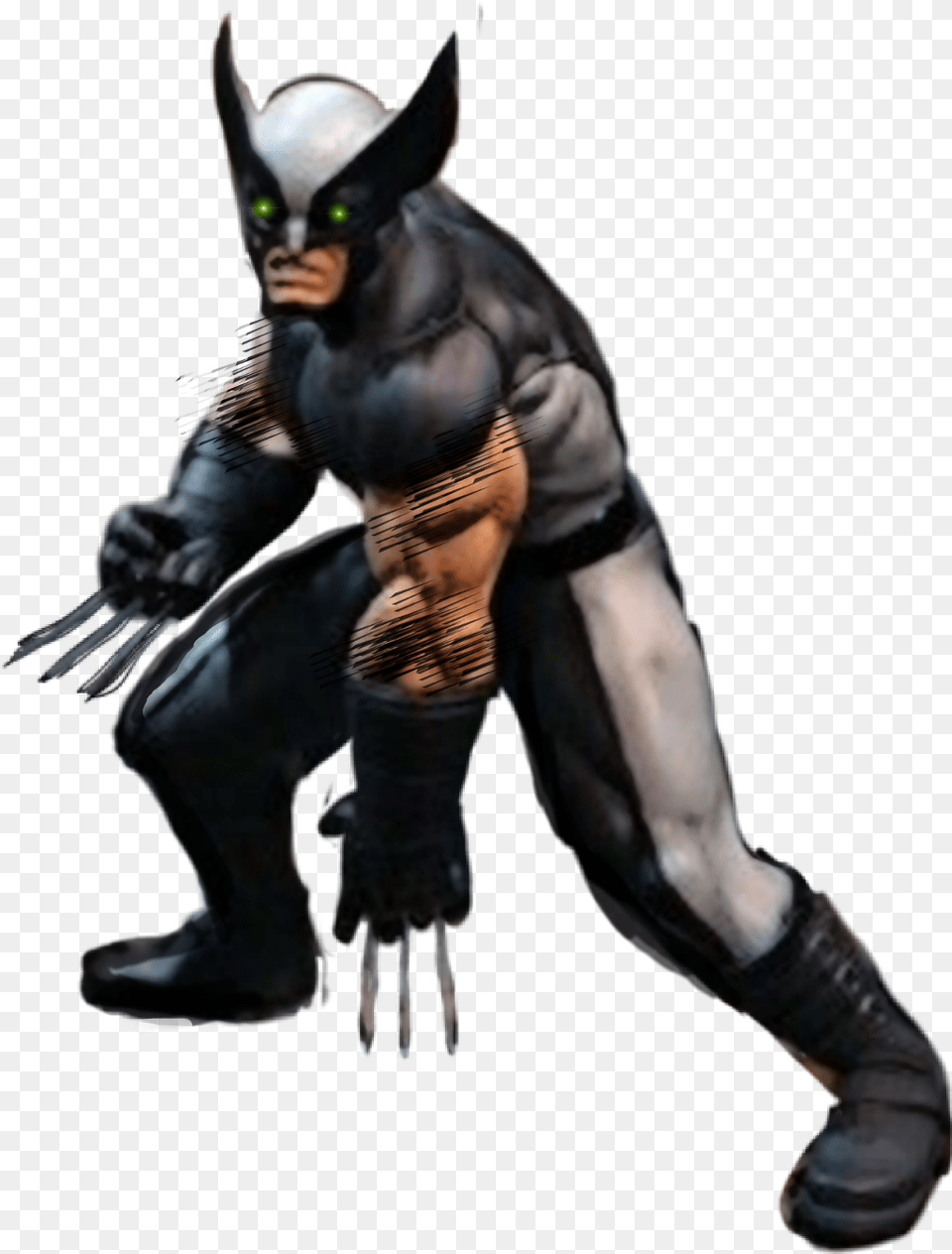 Xforcewolverine Blackandgray Wolverine Claws Marvelcomics Wolverine, Adult, Male, Man, Person Free Png