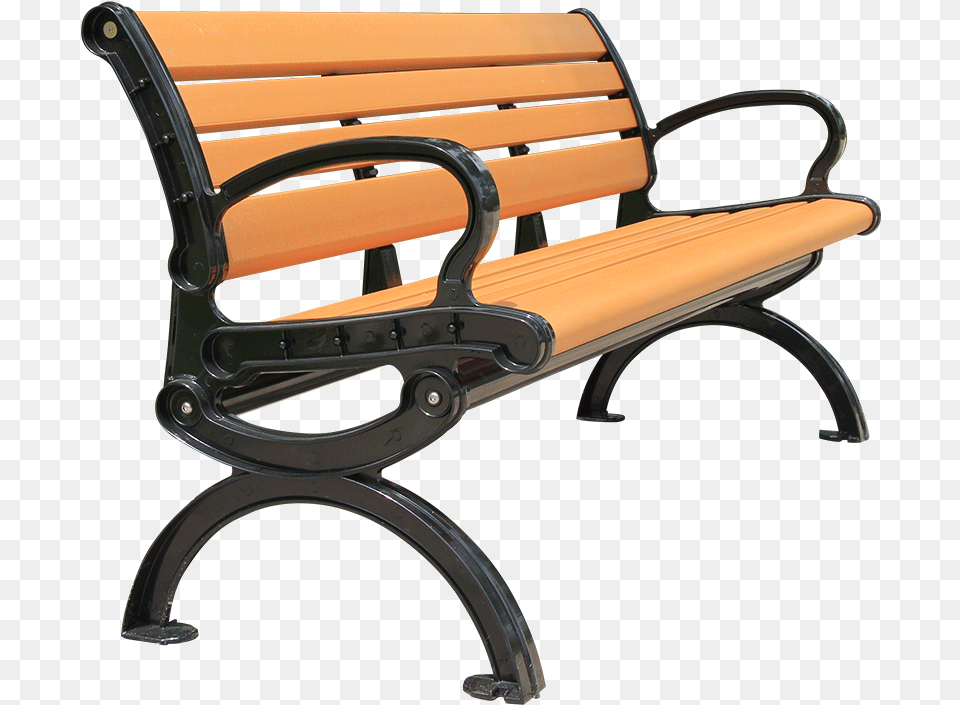 Xiangxi American Park Chair Outdoor Bench Plastic Wood Bench, Furniture, Park Bench, Gun, Weapon Png Image