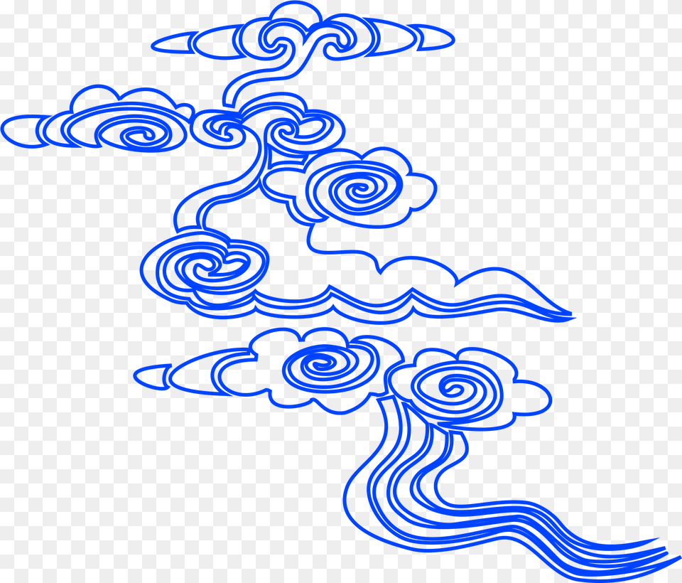 Xiangyun Linear Cloud Vector Line Graph And Illustration, Art, Graphics, Pattern, Spiral Png Image