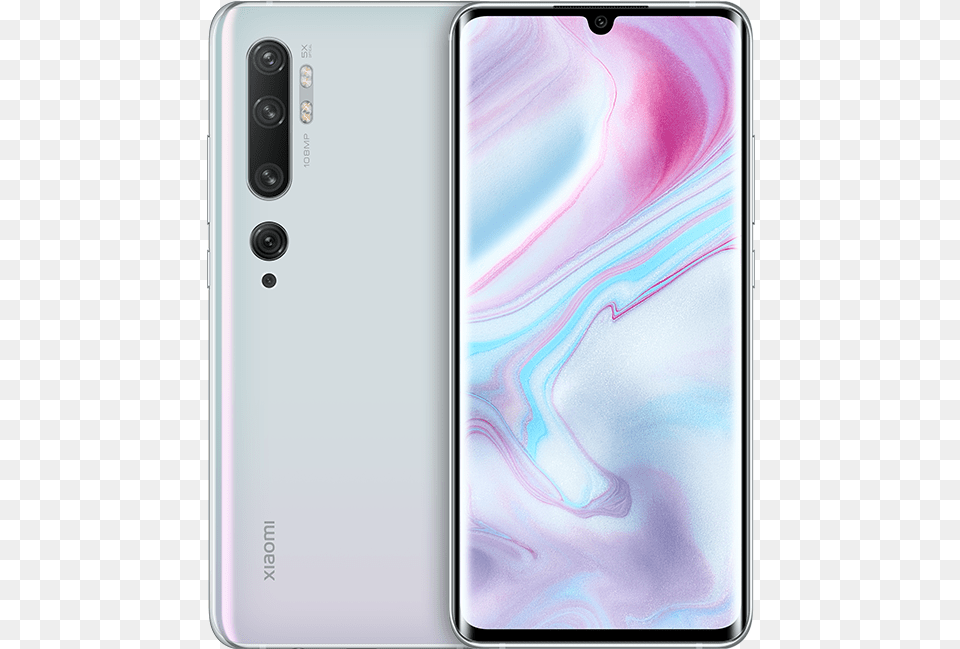 Xiaomi Note 10 White, Electronics, Mobile Phone, Phone Free Png Download