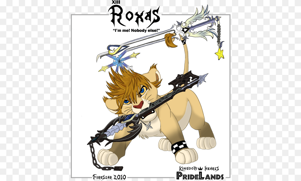 Xiii Roxas By Kaisertiger Roxas Lion Form, Book, Comics, Publication, Weapon Free Png