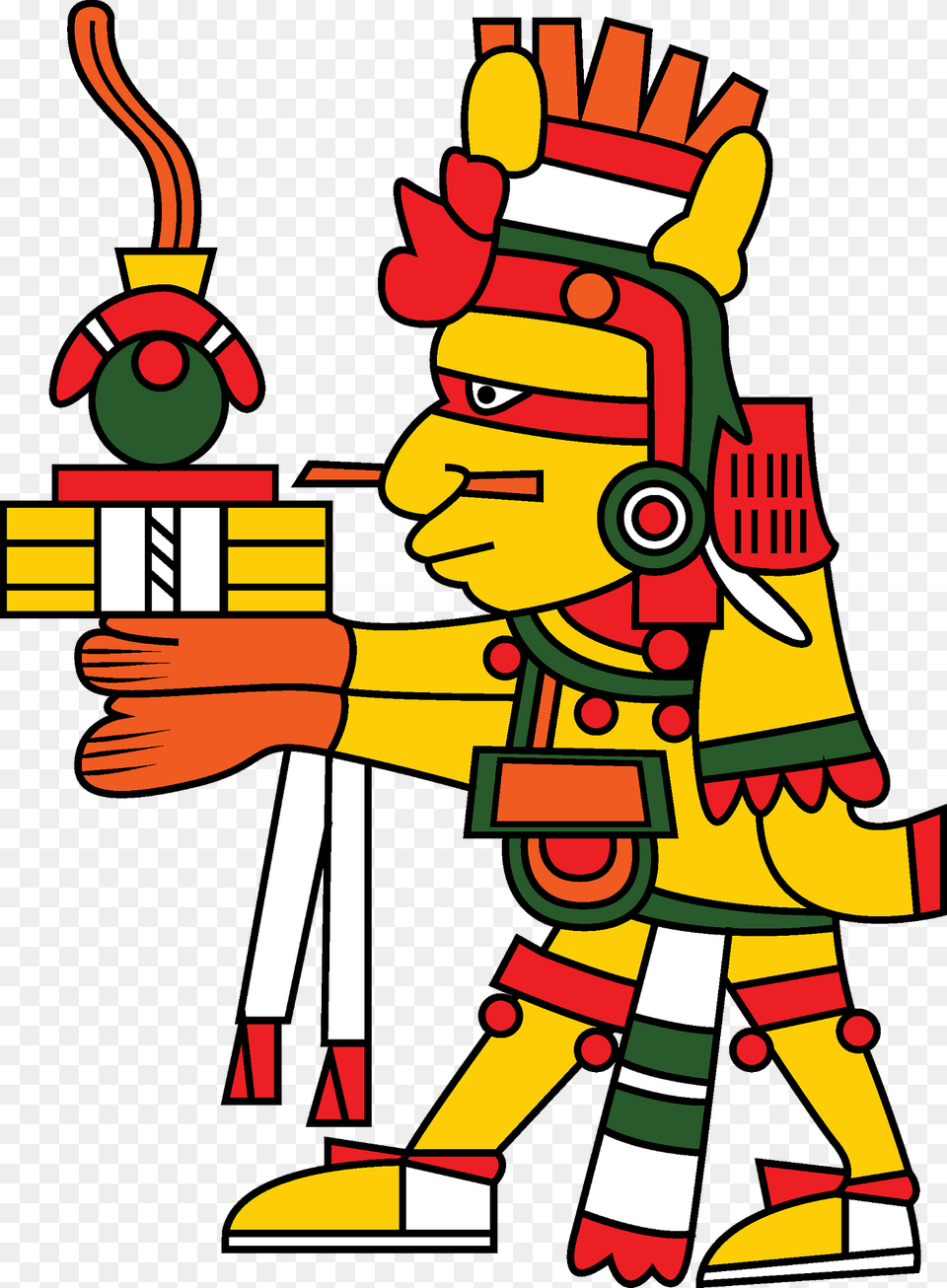 Xiuhtecuhtli The Aztec God Of Fire Day And Heat Clipart, Dynamite, Weapon, Face, Head Free Png Download