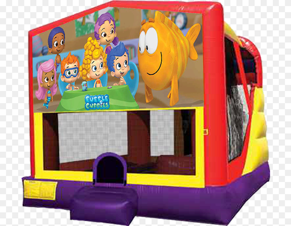 Xl Bubble Guppies Combo 4 In 1 Inflatable Combo, Indoors, Person, Face, Head Free Transparent Png
