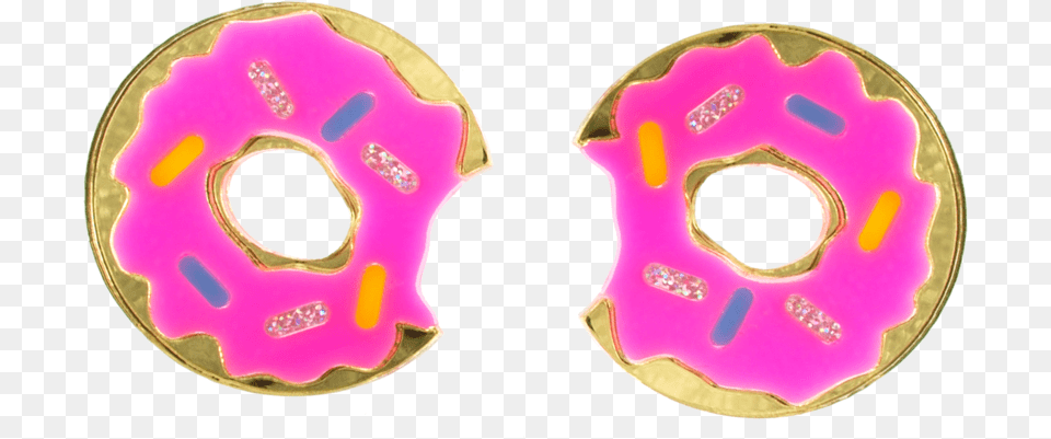 Xl Donut Earrings Circle, Food, Sweets, Bread, Plate Png