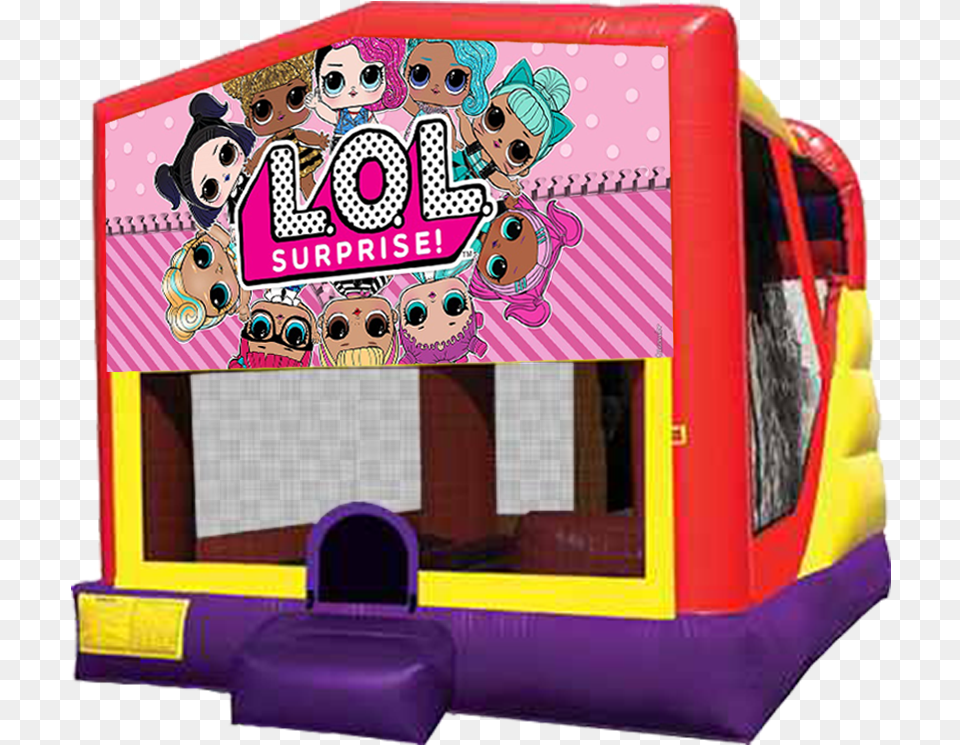 Xl Lol Surprise Combo Hot Wheels Bounce House, Inflatable, Indoors, Baby, Person Png Image