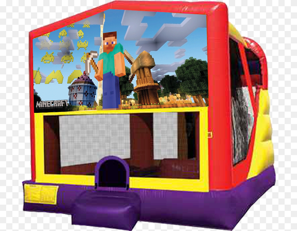 Xl Minecraft Combo 4 In 1 Inflatable Combo, Play Area, Indoors Png
