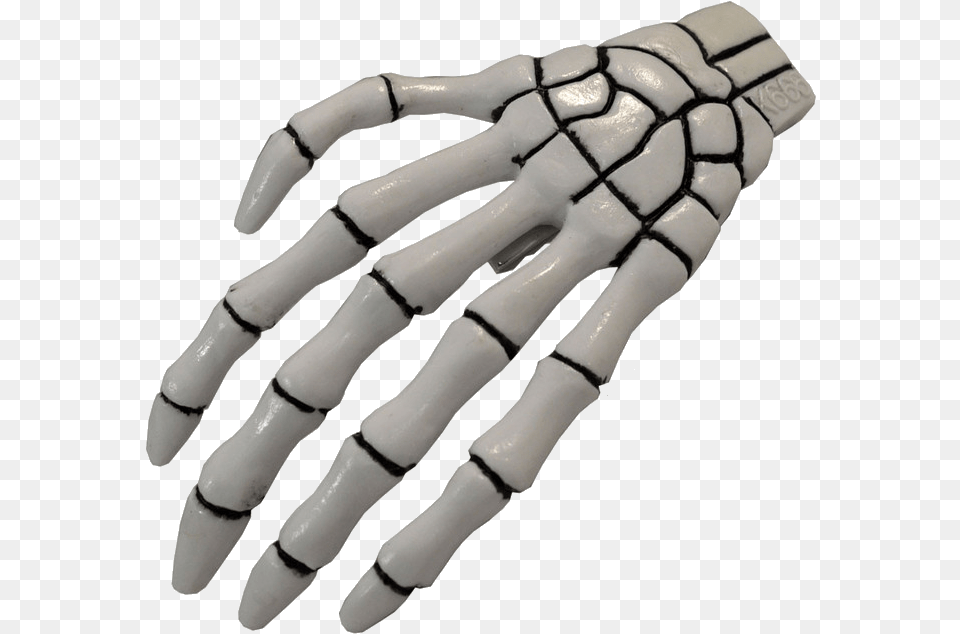 Xl Skeleton Bone Hand Slide White Skeleton Hair Clips, Electronics, Hardware, Clothing, Glove Free Png Download