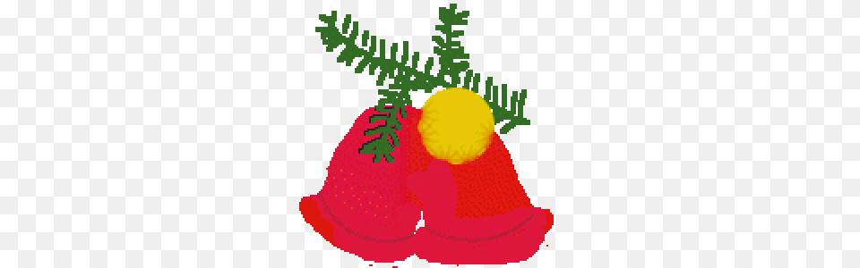 Xmas Bells Clip Art, Berry, Strawberry, Produce, Plant Free Png Download