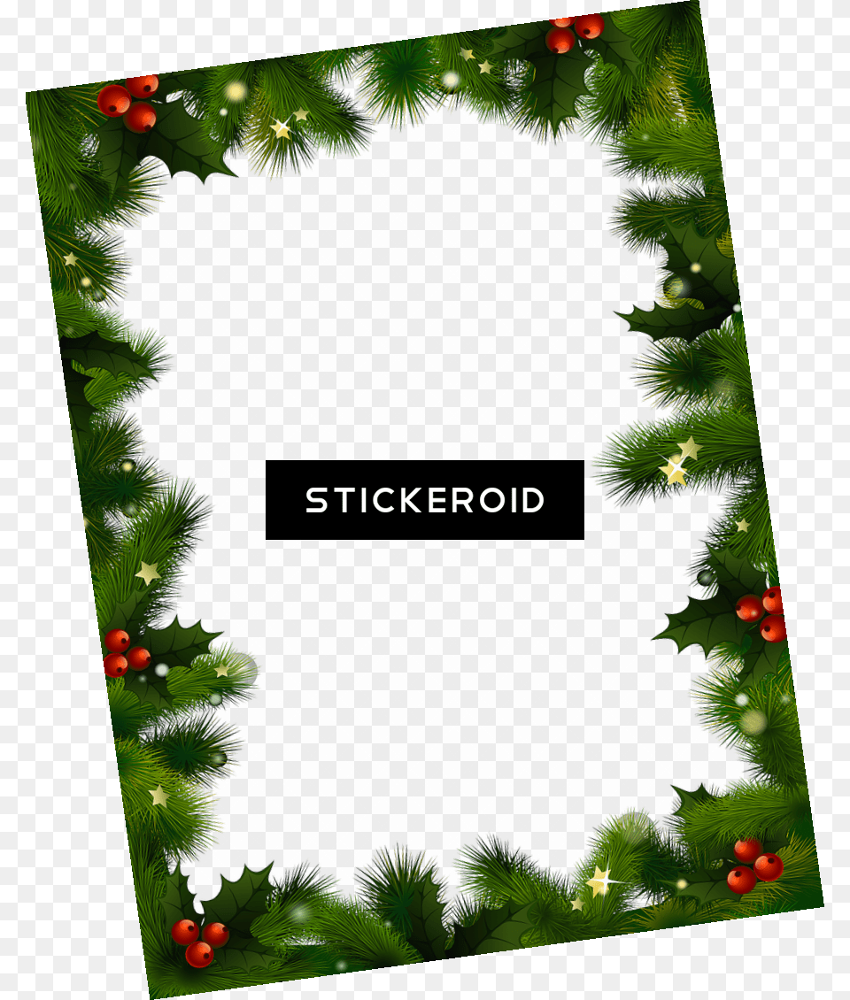 Xmas Border, Wreath, Plant Free Transparent Png