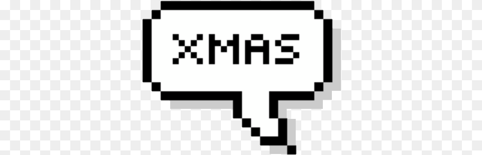 Xmas Christmas Merrychristmas Aesthetic Tumblr Pixelated Speech Bubble, Stencil, Text Free Transparent Png
