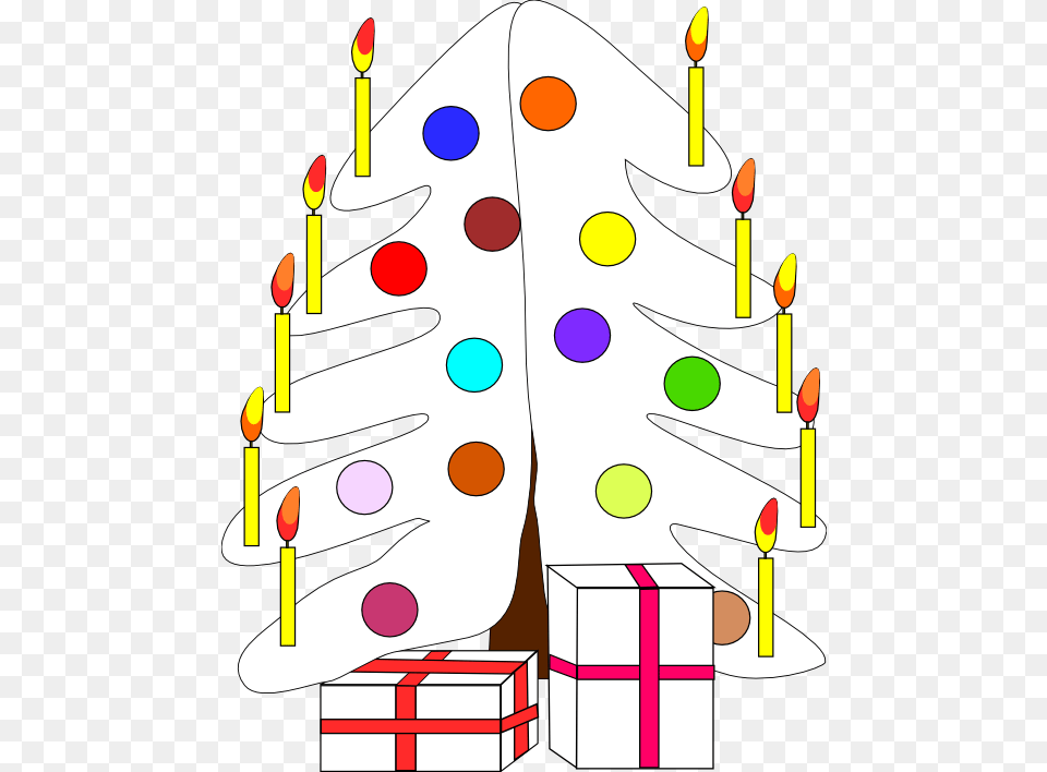 Xmas Christmas Tree 7 Black White Line Art Coloring Christmas Day, Pattern Free Png