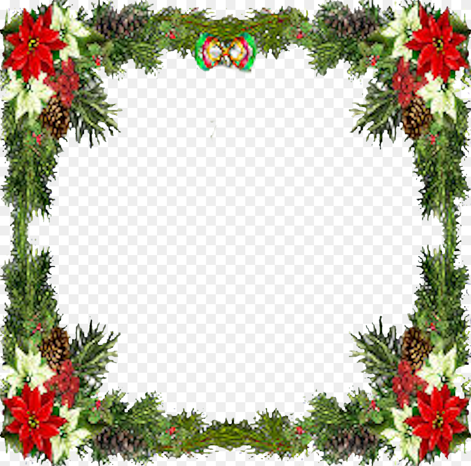 Xmas Frame Pictures, Art, Floral Design, Graphics, Pattern Png Image