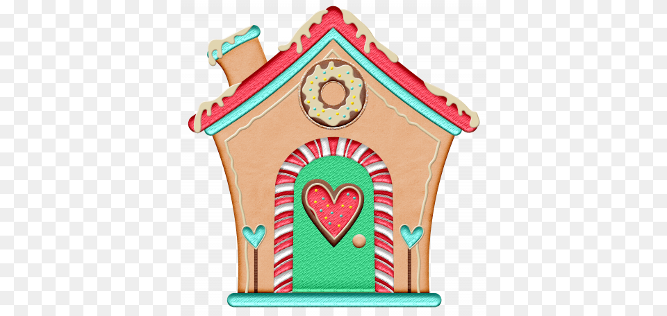 Xmas Gingerbread House Graphic, Cookie, Food, Sweets, Cream Free Png Download
