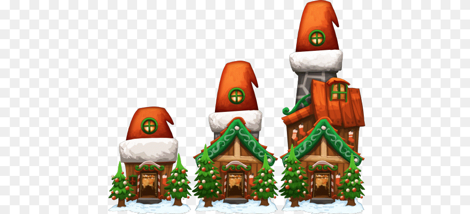 Xmas House Santa House Level 1to3 X Mas House, Cookie, Food, Sweets, Gingerbread Free Transparent Png