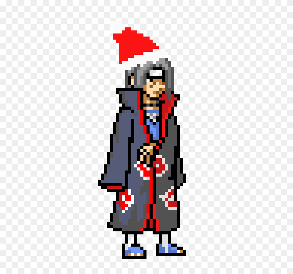 Xmas Itachi Pixel Art Maker, Clothing, Coat, People, Person Free Png