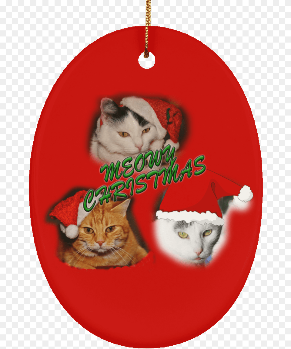 Xmas Ornaments Meowy Christmas Cats Tree Ornaments Domestic Cat, Accessories, Animal, Mammal, Pet Free Png
