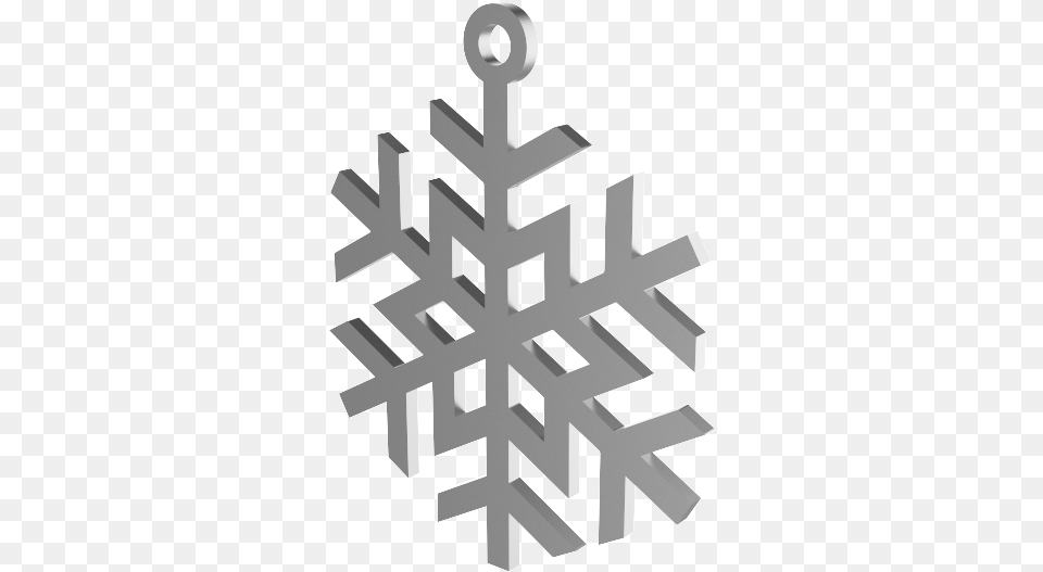 Xmas Snow Flake Silver Decoration, Nature, Outdoors, Snowflake, Cross Free Transparent Png