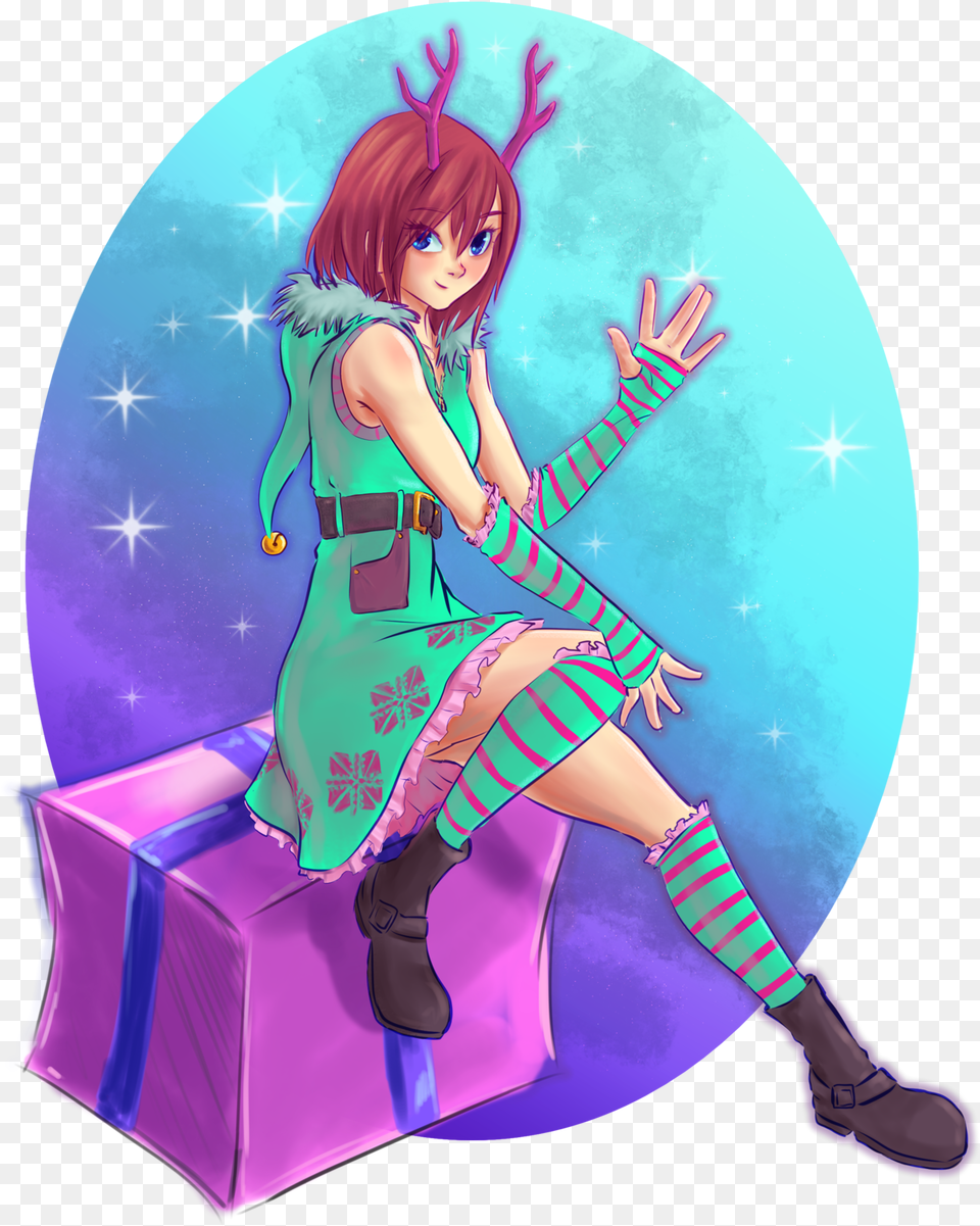 Xmas Town Kairi, Book, Clothing, Comics, Costume Png Image