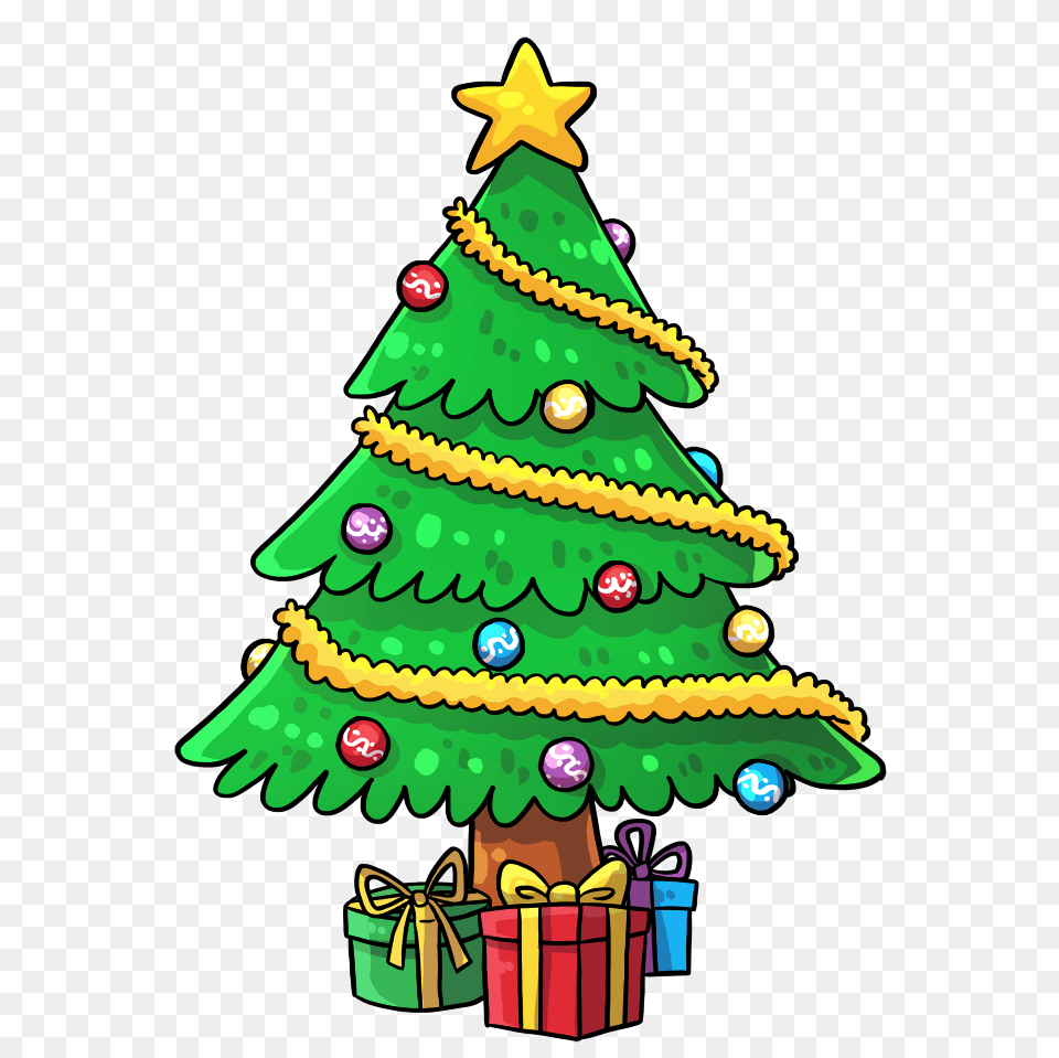 Xmas Tree Cartoon Clip Art, Christmas, Christmas Decorations, Festival, Plant Free Png