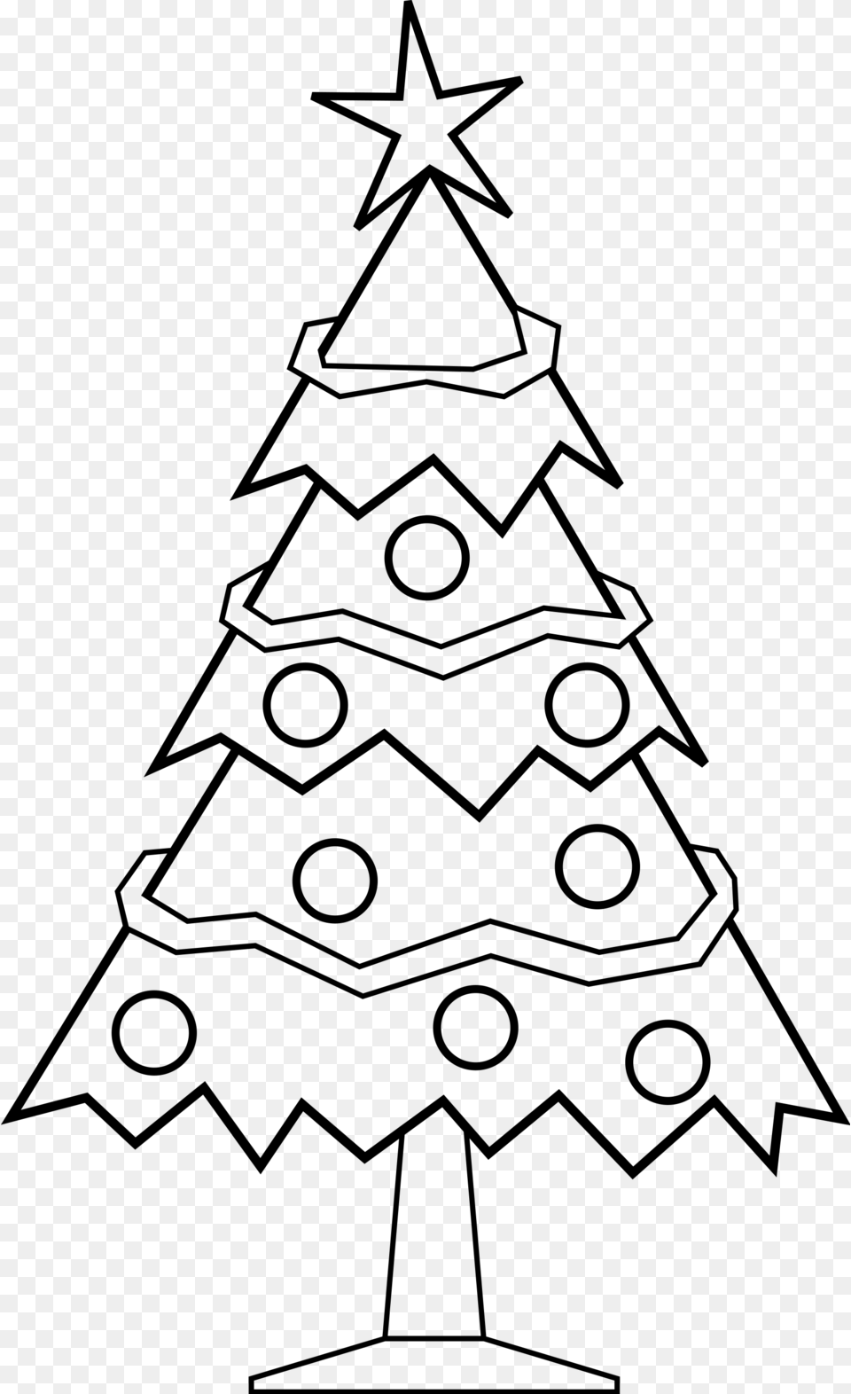 Xmas Tree Clipart Black And White, Plant, Christmas, Christmas Decorations, Festival Png