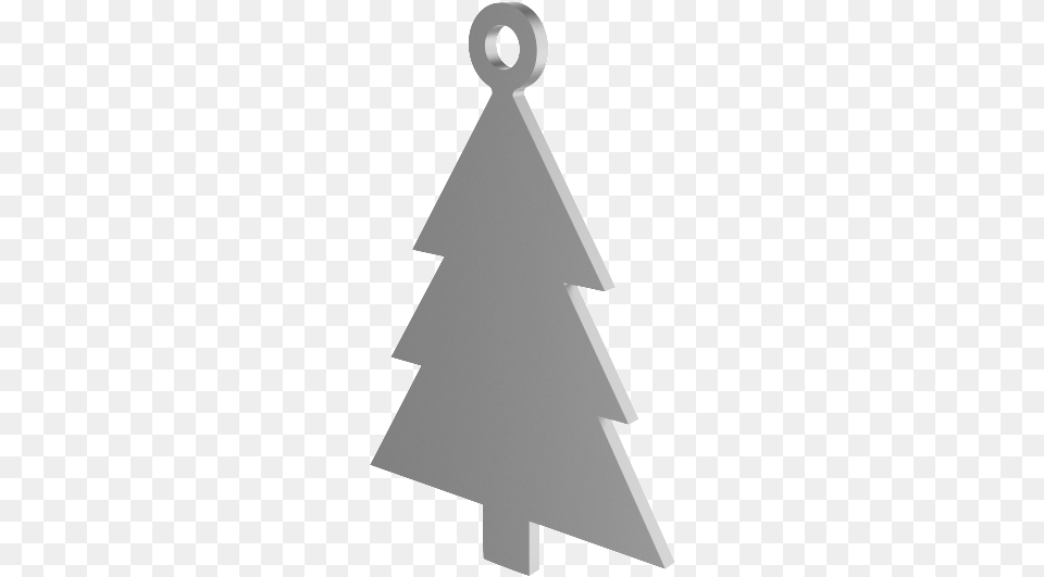 Xmas Tree Silver Decoration Free Png
