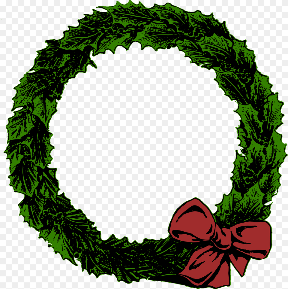 Xmas Wreath Wreaths Ornament Garland Plain Christmas Wreath Clipart, Face, Head, Person Free Png Download
