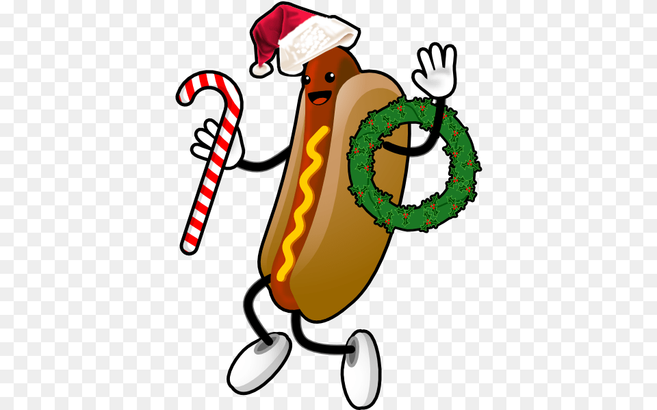 Xmashotdog Waving Hot Dog Gif, Food, Hot Dog, Adult, Female Free Transparent Png