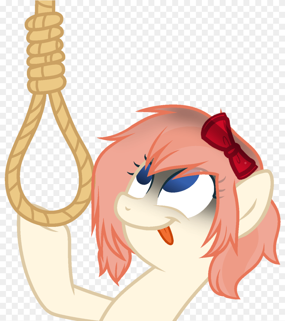 Xmelodyskyx Base Used Bow Doki Doki Literature Mlp Base Suicide, Rope, Person, Face, Head Free Png Download