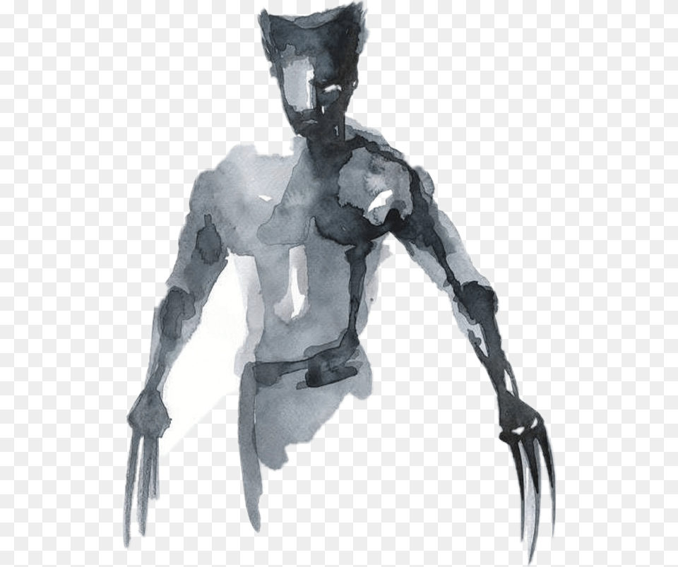 Xmen Wolverine Logan Hughjackman Marvel Watercolorart Acquerello Marvel, Electronics, Hardware, Baby, Person Free Png Download