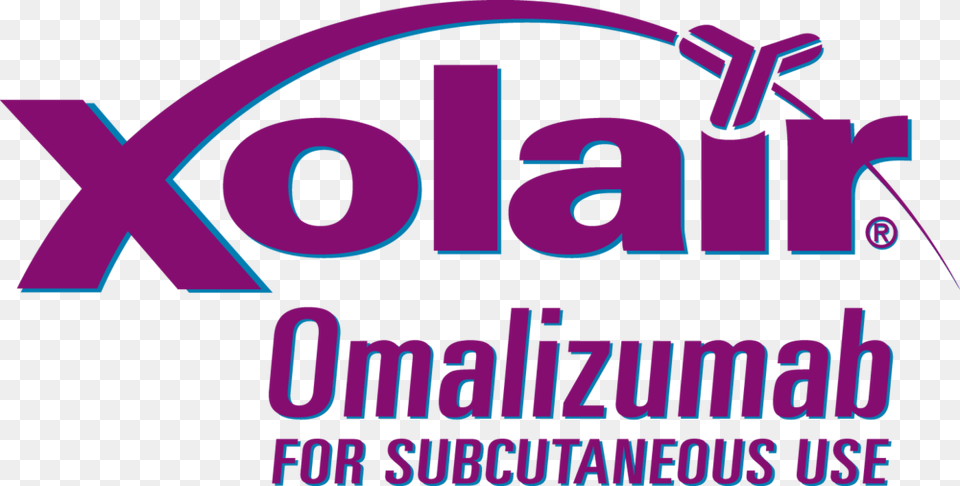 Xolairlogo Fullcolor Rgb Xolair Logo, Purple, Text Free Png Download