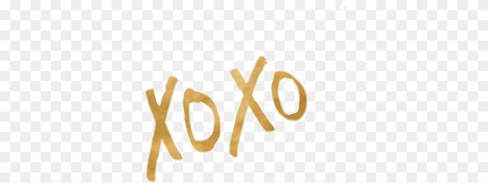 Xoxo Hugs And Kisses Metallic Xoxo Gold Trasparent Background, Person, Text, Food, Fries Free Transparent Png