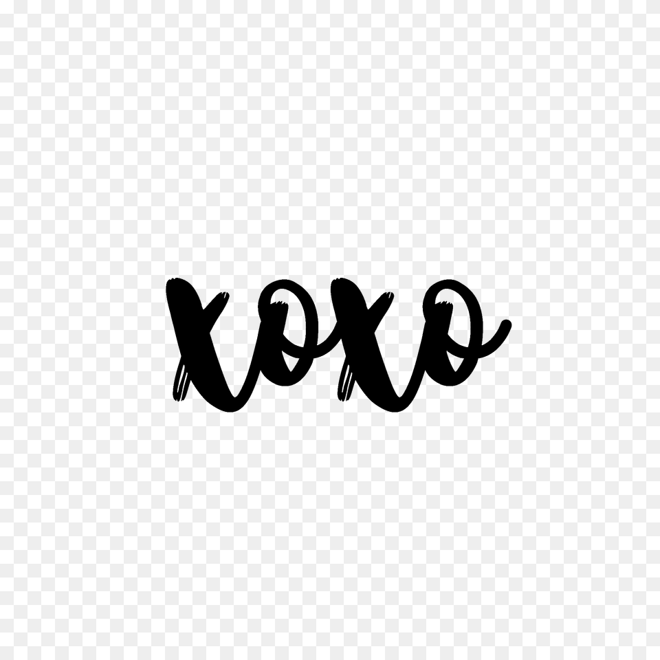 Xoxo Love Cute Calligraphy Art Cursive Sticker Freetoed, Text, Blackboard Free Png Download