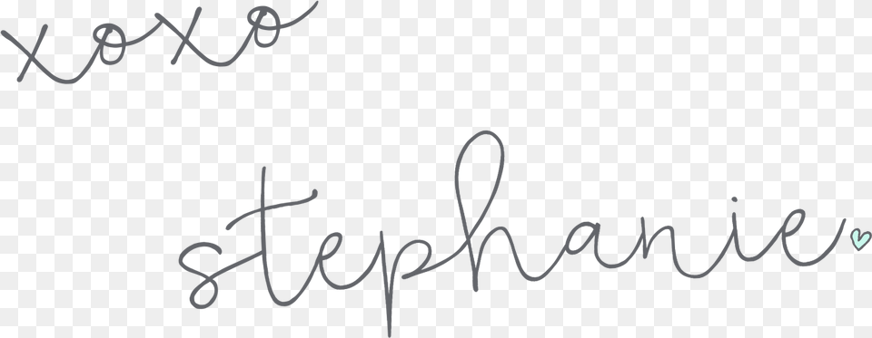 Xoxo Stephanie Signature Gift For Website Or Blog Calligraphy, Handwriting, Text Png Image