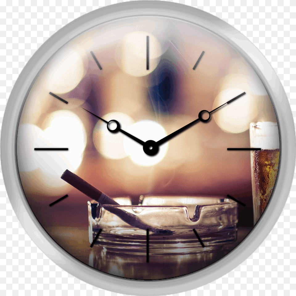 Xpress Clocks Gallery Smoke And Drink Bokeh Basketball Clock, Analog Clock, Disk, Wall Clock Png Image