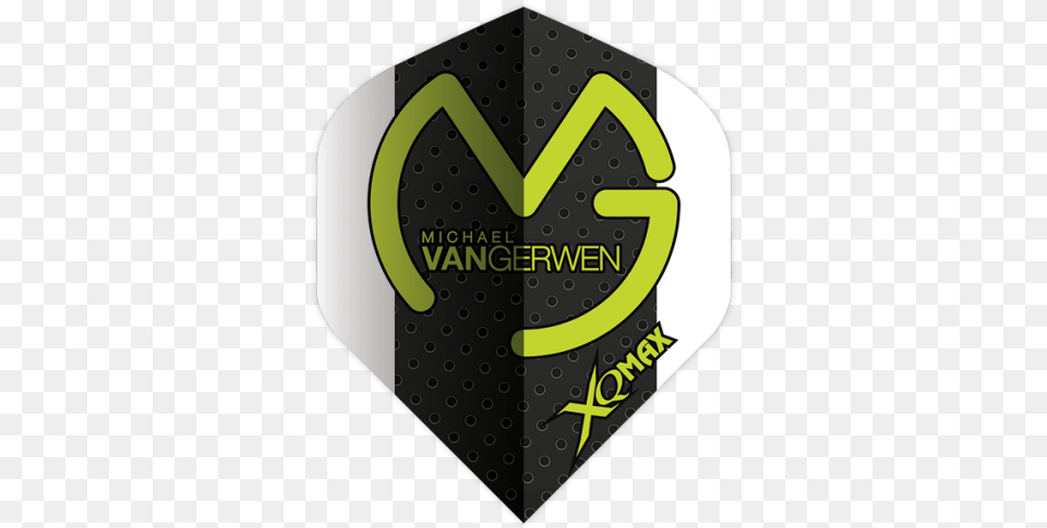 Xqmax Mvg White Wing Green Logo Michael Van Gerwen Free Transparent Png