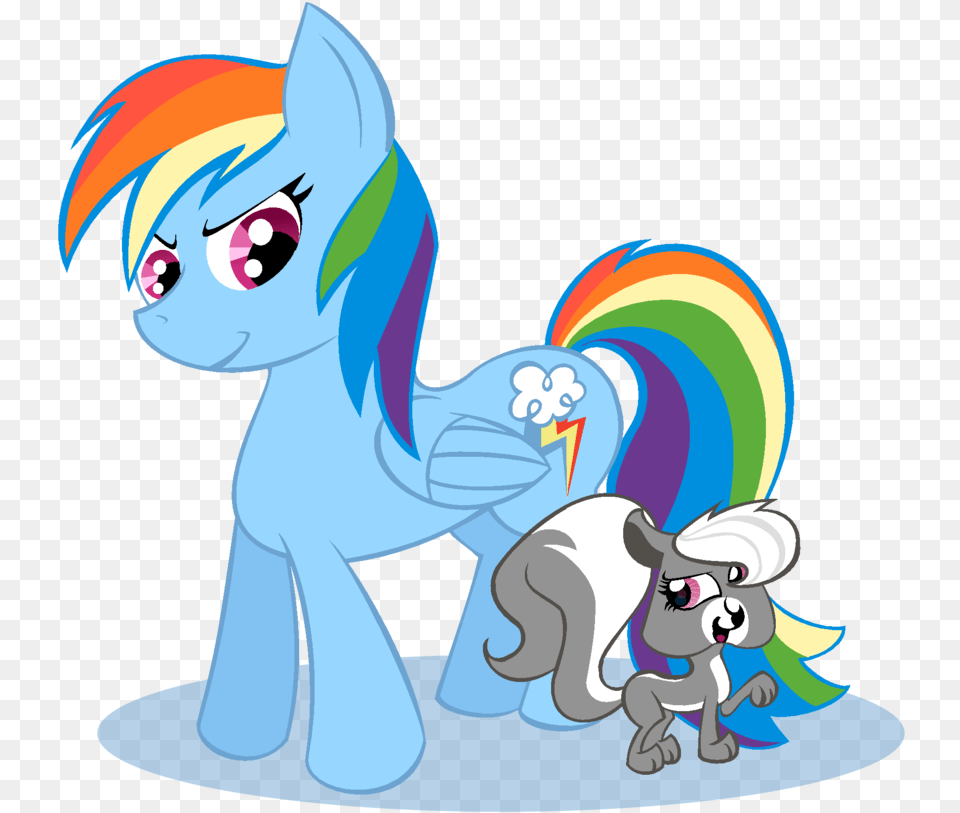 Xrainbowicecreamx Crossover Female Littlest Pet Rainbow Dash And Pepper Clark, Book, Comics, Publication, Cartoon Free Png Download