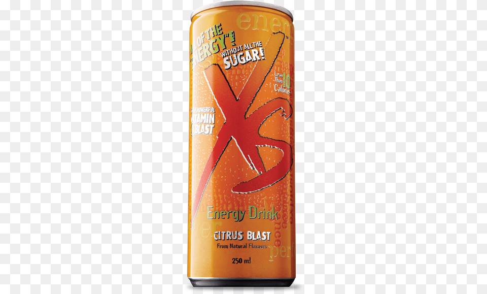 Xs Energy Drink Citrus Blast Xs Energy Drink Citrus Blast, Tin, Can Free Transparent Png