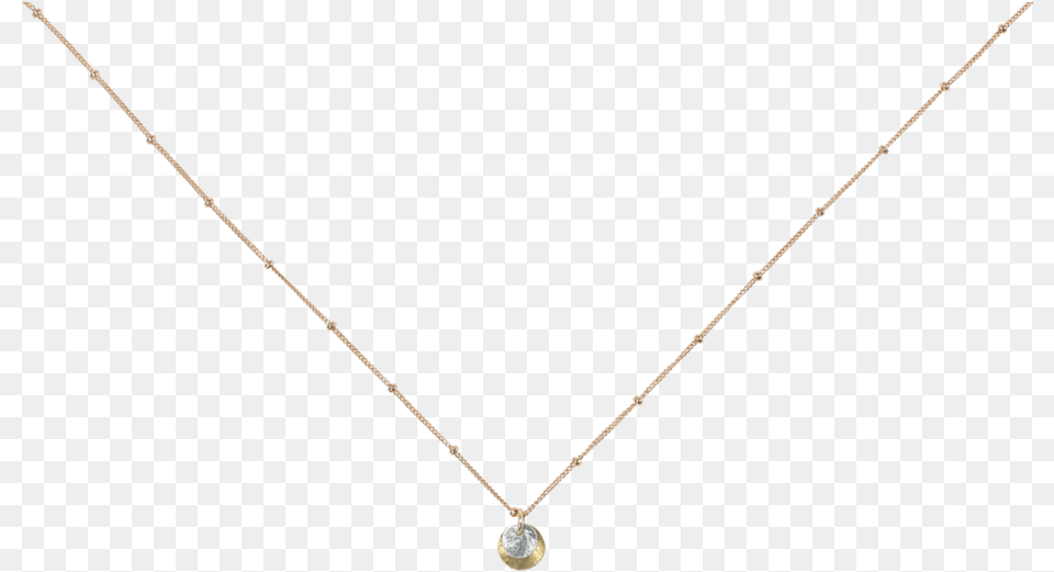 Xs S 2 Tone Brushed Disc On Ball Chain Necklace Necklace, Accessories, Jewelry, Diamond, Gemstone Free Png