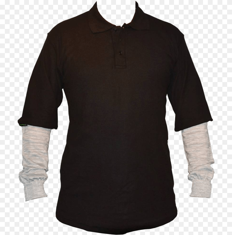 Xscape Polo Dymatex5 Forearm Elasticated Cuff Long Sleeved T Shirt, Clothing, Long Sleeve, Sleeve, T-shirt Png Image