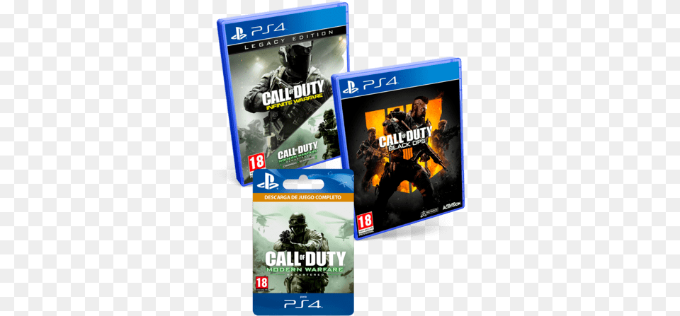 Xtralife Comprar Triple Pack Call Of Duty Black Ops 4 Video Games, Adult, Person, Man, Male Free Png Download