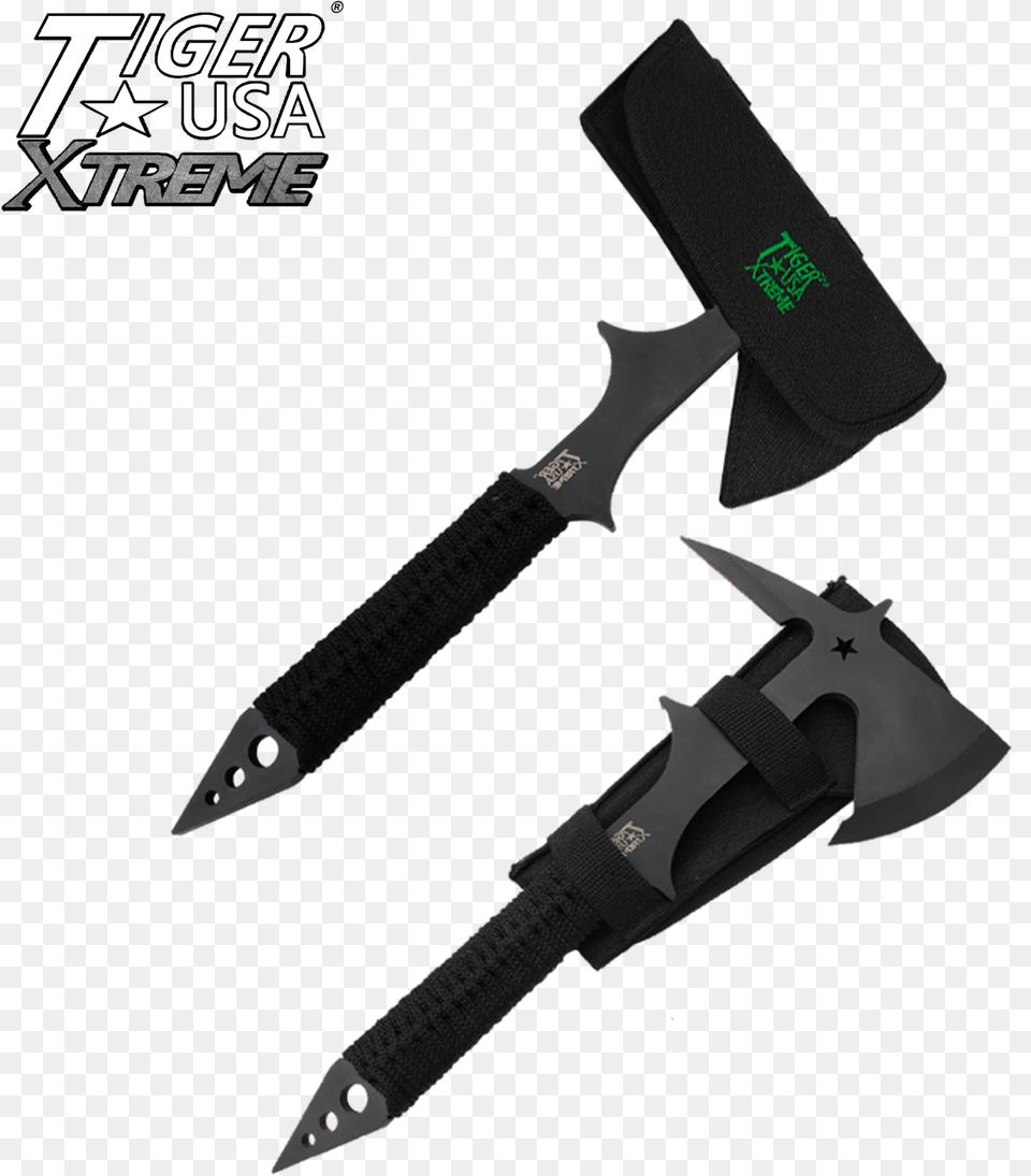 Xtreme Battle Tomahawk Military Tactical Axe Panther Serrated Blade, Weapon, Dagger, Knife, Device Free Transparent Png