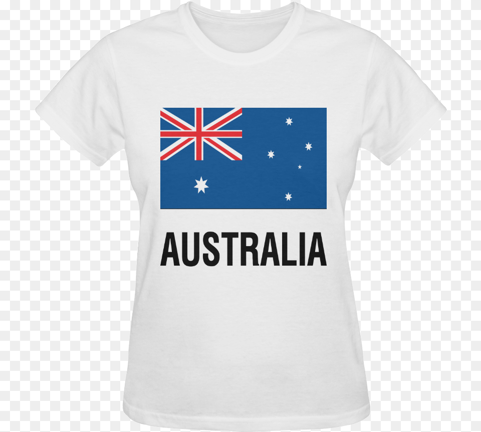 Xx Flag Australia Outline Sunny Women39s T Shirt Crest, Clothing, T-shirt Free Png Download