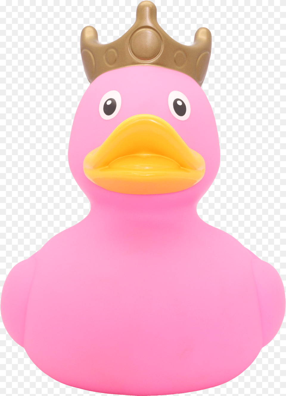 Xxl Pink Rubber Duck With Crown 25 Cm U2013 Create A Keepsake Duck Pink, Figurine Png Image