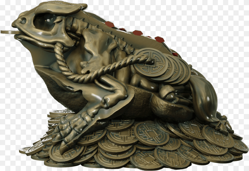 Xxray Fortune Frog Statue, Bronze, Person Png