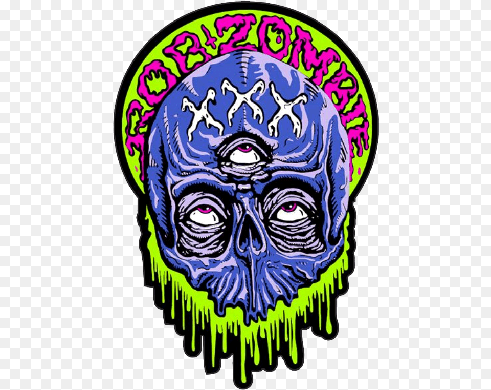 Xxx Zombie Enamel Pin Rob Zombie, Art, Person, Alien Png Image