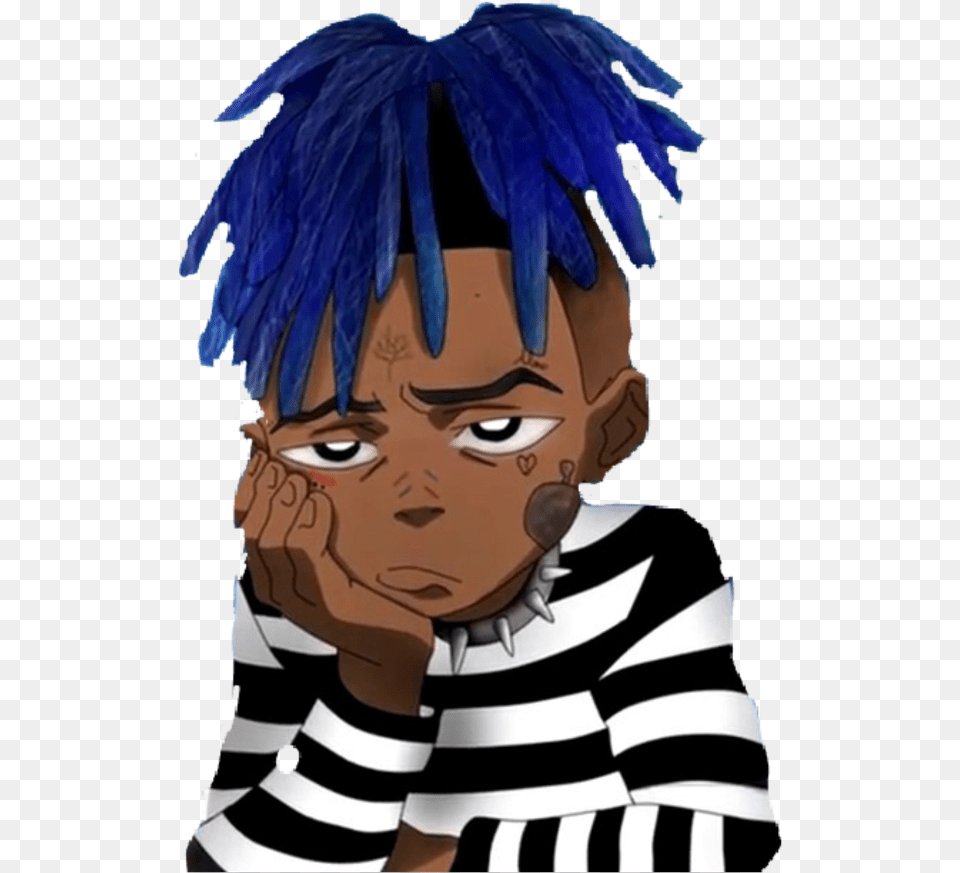 Xxxtentacion Amp Clipart Xxxtentacion Sticker, Person, Face, Head, Photography Free Png Download